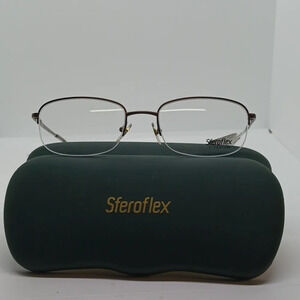 NWT UNISEX SFEROFLEX EYEGLASS FRAMES 4032 BROWN